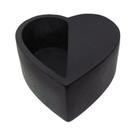 Cachepot Coração Preto em Cimento - Mart Cachepot Coração Preto em Cimento - Mart