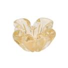 Cachepot Cristal Murano Namur PP Transparente Com Ouro