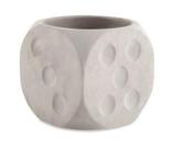 Cachepot Dado em Cimento M - Mart