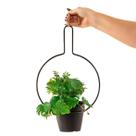 Cachepot De Ceramica E Metal Redondo TN0202 BTC ST2680