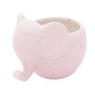 Cachepot de Cerâmica Funny Elephant Rosa 11,5 x 8 x 8,5cm