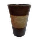Cachepot de Cerâmica Tupã Cilindro Natus Caramelo - Tamanho 3