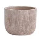 Cachepot de Cimento Cinza e Branco 12384M - Mart