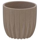 Cachepot Decorativo em Cerâmica 14cm Textura Areia - Espressione Cachepot Decorativo em Cerâmica 14cm Textura Areia - Espressione