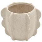 Cachepot Decorativo em Cerâmica 16cm Creme - Espressione