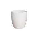 Cachepot Decorativo em Cerâmica Home Modelo Crisântemo Branco