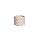 Cachepot Decorativo em Cerâmica Home Modelo Diamante P Capuccino Fosco