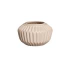 Cachepot Decorativo em Cerâmica Home Modelo Frizo Capuccino Fosco