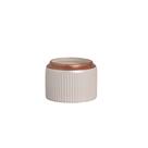 Cachepot Decorativo em Cerâmica Home Modelo Waves M Rose Glamour