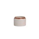 Cachepot Decorativo em Cerâmica Home Modelo Waves P Rose Glamour