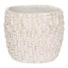 Cachepot Decorativo Multiuso Texturizado Enfeite Boho Chic Em Cimento