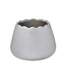 Cachepot decorativo prata fosco