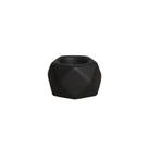 Cachepot em Cerâmica Decorativo Home Modelo Abstract Preto Fosco