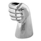 Cachepot Em Cerâmica Prata 16x9cm Cachepot Em Cerâmica Prata 16x9cm