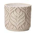Cachepot em cimento branco trabalhado rustico - Mart Cachepot em cimento branco trabalhado rustico - Mart