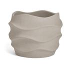 CACHEPOT EM CIMENTO CINZA COM ONDULAÇÔES MART 16x20cm