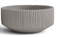 CACHEPOT EM CIMENTO CINZA COM TEXTURAS 9x20cm MART