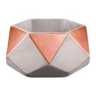 Cachepot em Cimento Cobre 11cm Arlequim I 9474 Mart