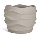 CACHEPOT EM CIMENTO COM ONDULAÇÕES BEGE MART 19x24cm