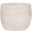 Cachepot em cimento com textura - moas Cachepot em cimento com textura - moas
