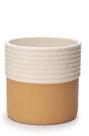 Cachepot em cimento terracota e nude g