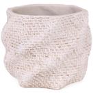 Cachepot em cimento textura orgânica - moas