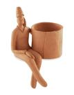 Cachepot Homem Terracota em Poliresina 12808 Mart