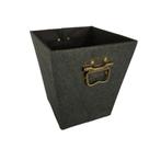 Cachepot Juta com Forrado TNT com Alças de Metal