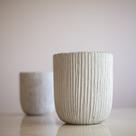 Cachepot Listrado Cimento (G) Cachepot Listrado Cimento (G)