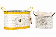 Cachepot Metal Bee Happy 2 Unidades - Tuut