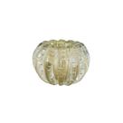 Cachepot Mini Murano Liceu Transparente Com Ouro PP