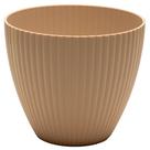 Cachepot Nevoa 17,5cm x 9,5cm x 15cm Bege Plastico - Lyor Cachepot Nevoa 17,5cm x 9,5cm x 15cm Bege Plastico - Lyor
