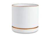 Cachepot vaso enfeite decorativo em ceramica grande c/ prato