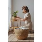 Cachepot Vaso Fibra Natural Palha Decorativo Boho Chic 24x19