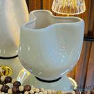 Cachepot Winding Tri Off-White/Granito - Decoração Minimalista
