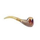 Cachimbo de tabaco, chifre de iaque natural 3 em 1, feito à mão, 11,8 cm Cachimbo de tabaco, chifre de iaque natural 3 em 1, feito à mão, 11,8 cm