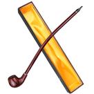 Cachimbo de tabaco Hysagtek Churchwarden de madeira com caixa de presente de 41 cm