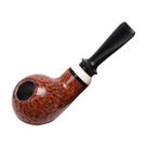 Cachimbo de tabaco, resina marrom-avermelhada, grande câmara oca em forma de maçã Cachimbo de tabaco, resina marrom-avermelhada, grande câmara oca em forma de maçã