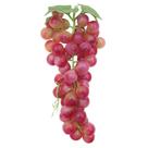 Cacho De Uva Avermelhada Fruta Artificial De Silicone 34cm