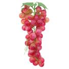 Cacho De Uva Avermelhada Fruta Artificial De Silicone 34cm