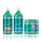 Cacho Mágico Shampoo + Creme Modelador 500 ml + Gelatina Super Modeladora 450 g Lowell