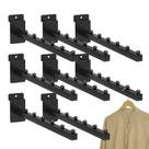 Cachoeira de 6 bolas Slatwall Hooks MQKIWAO, 30 cm, pacote com 8, preta