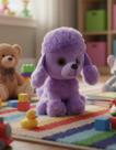 Cachorrinho De Pelúcia Fofinho Presente Infantil Encantador Lilás Cachorrinho De Pelúcia Fofinho Presente Infantil Encantador Lilás