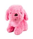 Cachorro Azul ou Rosa Sentado Lenço Pescoço 22cm Pelúcia