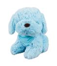 Cachorro Azul Sentado Pano Pescoço 22cm - Pelúcia