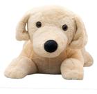 Cachorro Bege Deitado 55cm - Pelúcia - Foffy