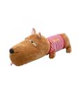Cachorro Focinho Largo De Camisa Vermelha 56cm Pelúcia
