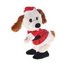 Cachorro Noel Decorativo em Pé com Som e Movimento - 16cm - 1 unidade - Cromus - Rizzo Cachorro Noel Decorativo em Pé com Som e Movimento - 16cm - 1 unidade - Cromus - Rizzo