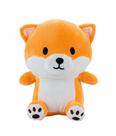 Cachorro Pelúcia Laranja Sentado Fofinho 22cm Cachorro Pelúcia Laranja Sentado Fofinho 22cm