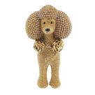 Cachorro Poodle Strass 18cm em Resina Brascontinental Cachorro Poodle Strass 18cm em Resina Brascontinental